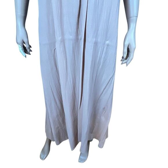 Lisa Curran Blush Pink Maxi Dress Braided Strap Flowy Boho Resort Wear Size S/M - Picture 5 of 13